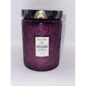 Voluspa Santiago Huckleberry Candle | Large Glass Jar | 18 Oz. | 100 Hour Burn